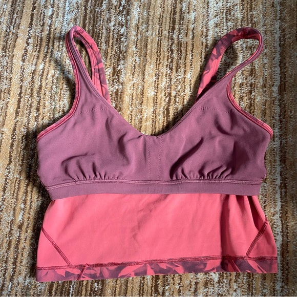 Lululemon Align cropped Tank Top Size 6 nwot Red Multi - Picture 7 of 11